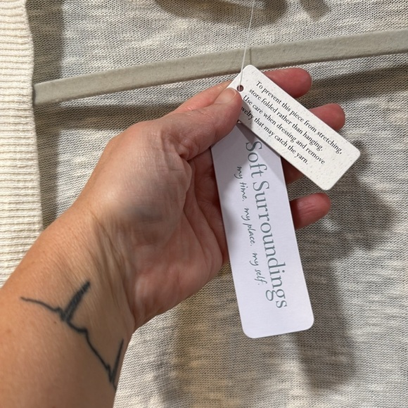 soft surroundings playa bonita cardigan. XL - Picture 6 of 8